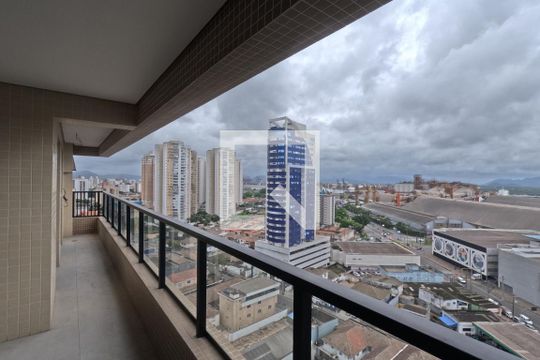 Varanda de apartamento para alugar com 2 quartos, 65m² em Ponta da Praia, Santos