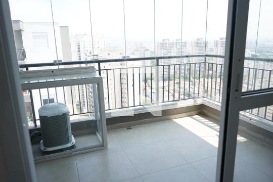 Sacada da Sala/Cozinha de apartamento à venda com 1 quarto, 40m² em Belenzinho, São Paulo