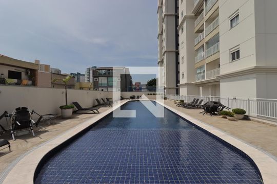 Área Comum - Piscina de apartamento à venda com 3 quartos, 124m² em Vila Scarpelli, Santo André
