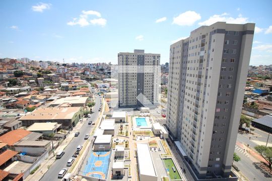 Vista Sala/Cozinha de apartamento à venda com 2 quartos, 53m² em Novo Riacho, Contagem