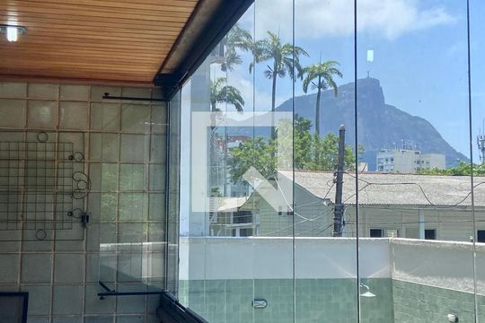 Varanda Sala de apartamento à venda com 2 quartos, 82m² em Leblon, Rio de Janeiro