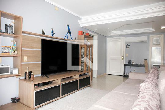Sala de Estar de apartamento à venda com 3 quartos, 94m² em Azenha, Porto Alegre