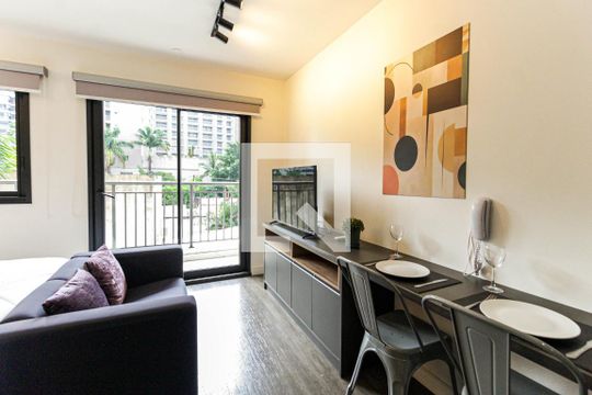 Studio de apartamento para alugar com 1 quarto, 25m² em Indianópolis, São Paulo