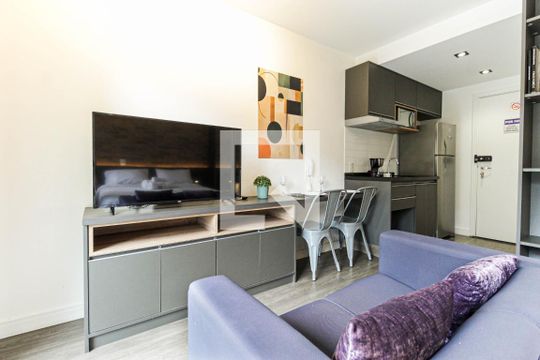 Studio de apartamento para alugar com 1 quarto, 25m² em Indianópolis, São Paulo
