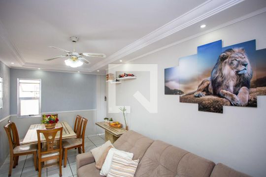 Sala de apartamento à venda com 2 quartos, 52m² em Campanário, Diadema