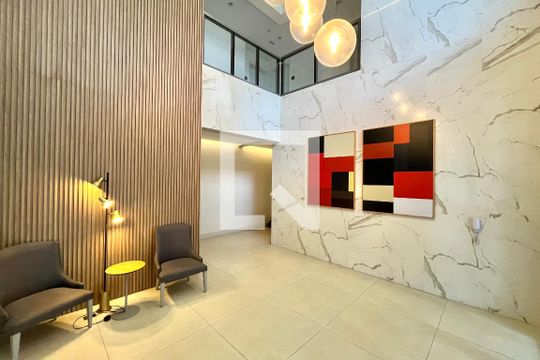Hall de entrada de apartamento à venda com 1 quarto, 65m² em Vila Clementino, São Paulo