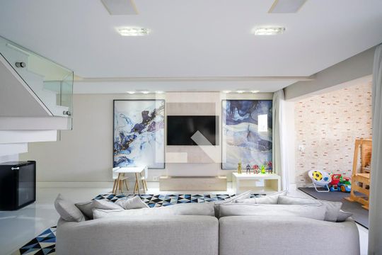 Sala de apartamento para alugar com 3 quartos, 180m² em Vila Mussoline, São Bernardo do Campo