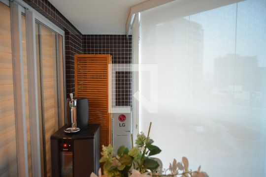 Varanda Goumert de apartamento à venda com 3 quartos, 100m² em Vila Assunção, Santo André
