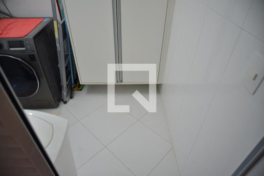 Área de Serviço de apartamento à venda com 3 quartos, 100m² em Vila Assunção, Santo André
