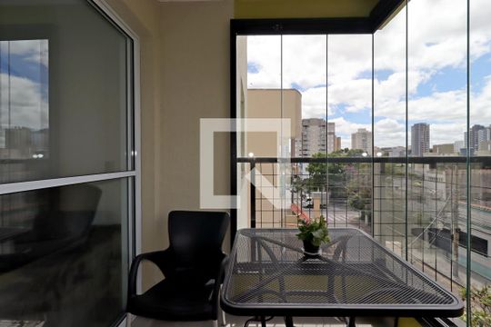 Varanda da Sala de apartamento para alugar com 2 quartos, 53m² em Vila Sao Pedro, Santo André