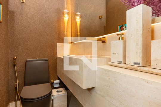 Lavabo de apartamento à venda com 4 quartos, 172m² em Vila das Flores, Nova Lima