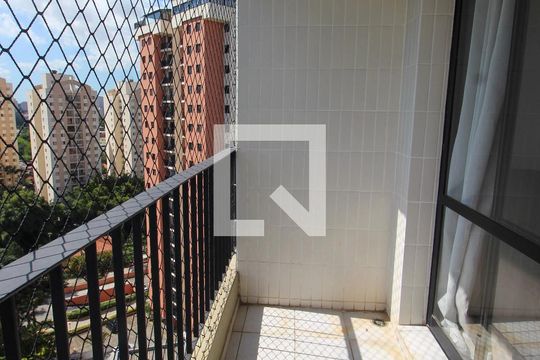 Varanda da Sala de apartamento à venda com 2 quartos, 74m² em Jardim Morumbi, São Paulo