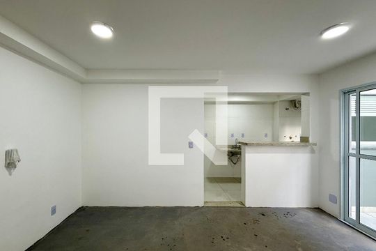 Sala  de apartamento à venda com 1 quarto, 46m² em Santo Amaro, São Paulo