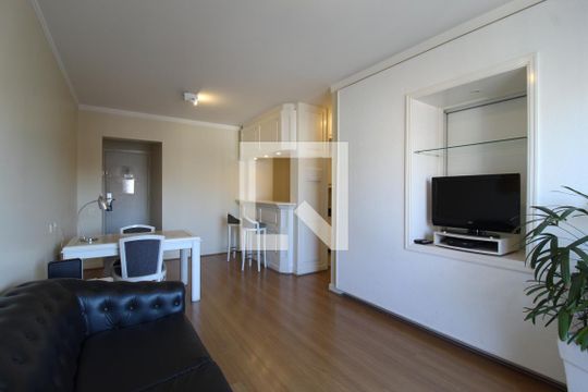 Sala de apartamento para alugar com 1 quarto, 42m² em Itaim Bibi, São Paulo