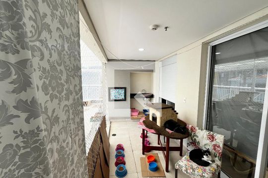 Varanda  de apartamento à venda com 1 quarto, 120m² em Santana, São Paulo