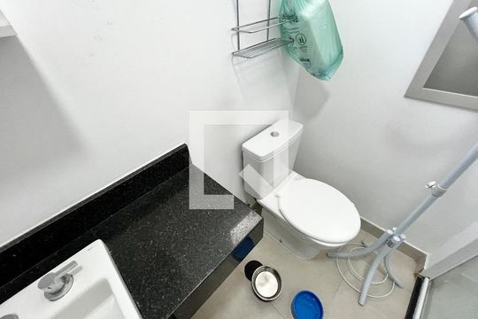 Banheiro da Suíte de apartamento à venda com 1 quarto, 120m² em Santana, São Paulo