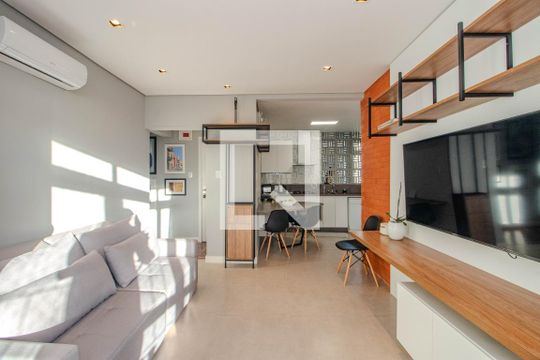 Sala de apartamento à venda com 2 quartos, 83m² em Rio Branco, Porto Alegre