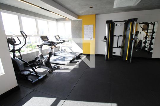 Área comum - Academia de apartamento para alugar com 1 quarto, 52m² em Parque Residencial Aquarius, São José dos Campos