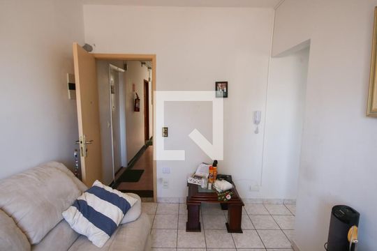Sala de apartamento para alugar com 1 quarto, 60m² em Boqueirão, Praia Grande