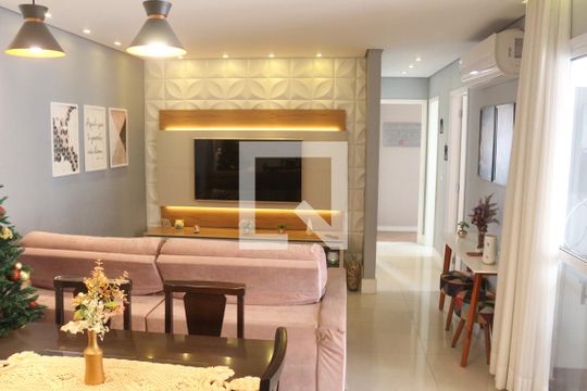 Sala de apartamento à venda com 3 quartos, 87m² em Barcelona, São Caetano do Sul