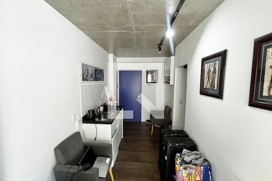 Sala/Cozinha de apartamento à venda com 1 quarto, 40m² em Santana, São Paulo