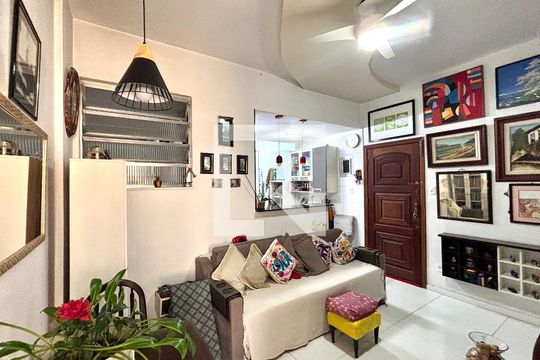Sala de apartamento à venda com 1 quarto, 37m² em Botafogo, Rio de Janeiro