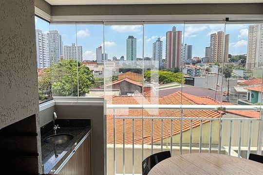 Varanda de apartamento à venda com 2 quartos, 59m² em Vila Sao Pedro, Santo André