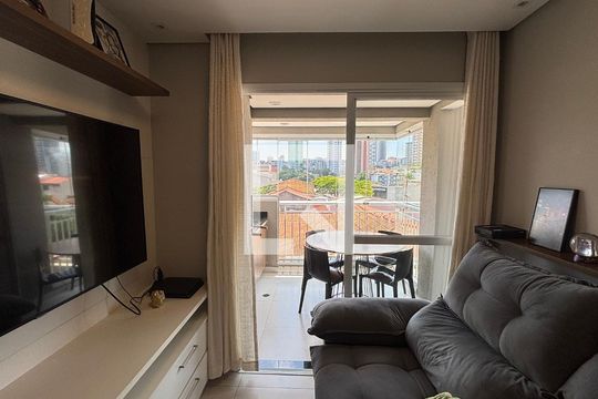 Sala de apartamento à venda com 2 quartos, 59m² em Vila Sao Pedro, Santo André