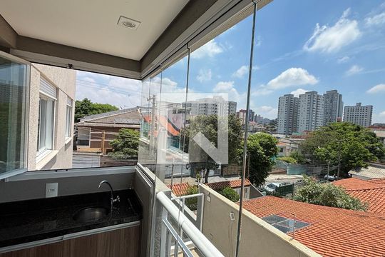Varanda de apartamento à venda com 2 quartos, 59m² em Vila Sao Pedro, Santo André
