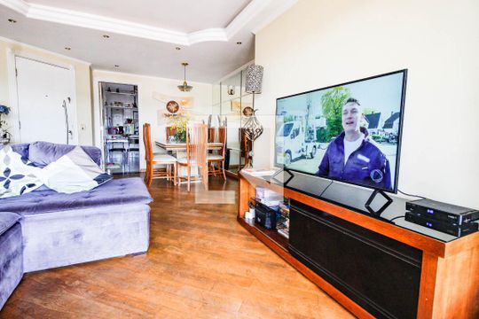 Sala de apartamento à venda com 3 quartos, 126m² em Lauzane Paulista, São Paulo