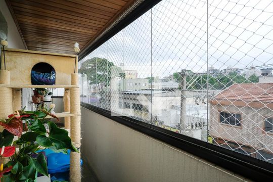 Varanda de apartamento à venda com 4 quartos, 140m² em Vila Helena, São Bernardo do Campo