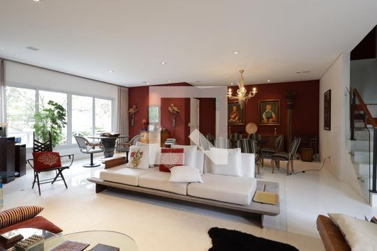 Sala de casa de condomínio à venda com 4 quartos, 420m² em Jardim Leonor, São Paulo