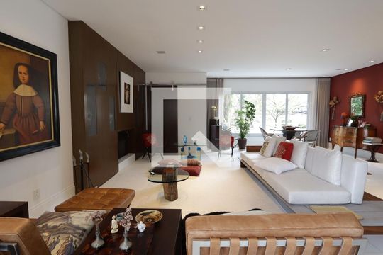 Sala de casa de condomínio à venda com 4 quartos, 420m² em Jardim Leonor, São Paulo