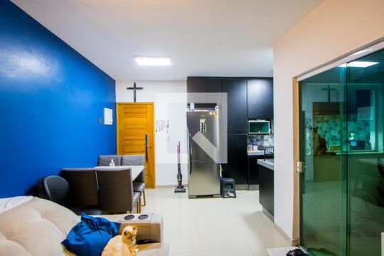 Sala de apartamento à venda com 2 quartos, 57m² em Vila Pires, Santo André