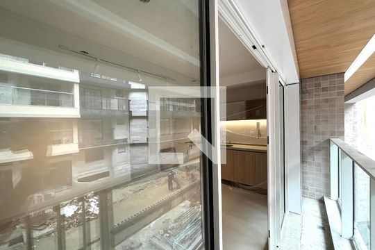 Varanda da sala de apartamento à venda com 1 quarto, 50m² em Gávea, Rio de Janeiro