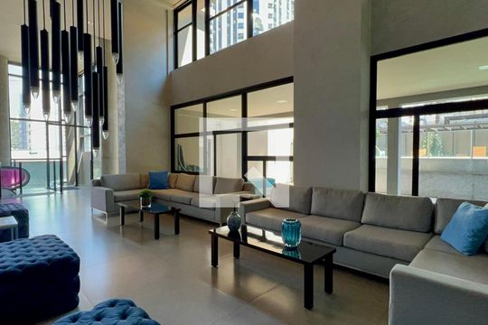 Hall de entrada de kitnet/studio para alugar com 1 quarto, 40m² em Jardim Paulista, São Paulo