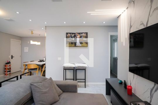 Sala de apartamento à venda com 2 quartos, 70m² em Rudge Ramos, São Bernardo do Campo