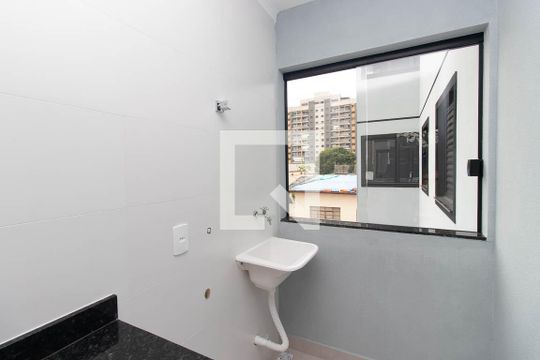Cozinha e Área de Serviço de apartamento à venda com 2 quartos, 46m² em Carandiru, São Paulo