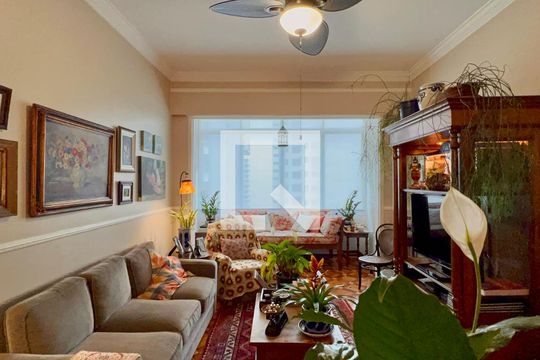 Sala de TV de apartamento à venda com 2 quartos, 113m² em Cerqueira César, São Paulo