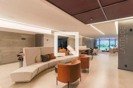 Hall Social de apartamento à venda com 1 quarto, 54m² em Campo Belo, São Paulo