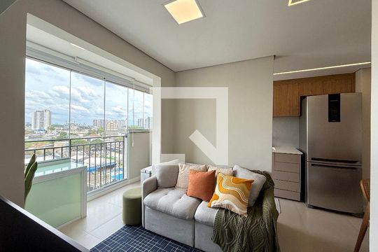 Sala  de apartamento à venda com 2 quartos, 44m² em Vila Cruzeiro, São Paulo