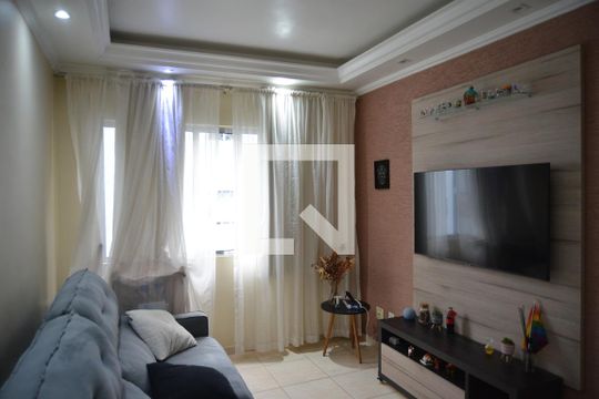 Sala de apartamento para alugar com 2 quartos, 60m² em Vila Valparaíso, Santo André
