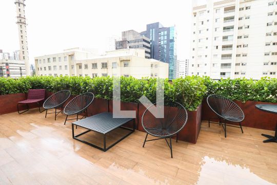 Área comum de apartamento para alugar com 1 quarto, 25m² em Vila Cordeiro, São Paulo