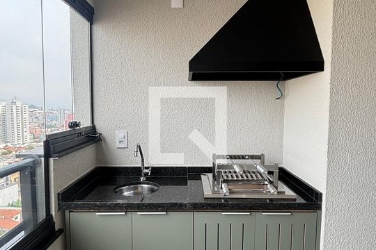Varanda Sala de apartamento para alugar com 2 quartos, 64m² em Parque das Nações, Santo André