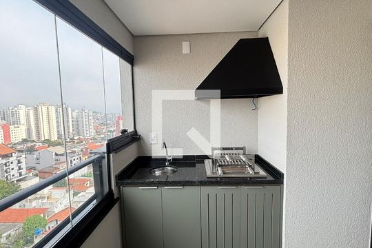 Varanda Sala de apartamento para alugar com 2 quartos, 64m² em Parque das Nações, Santo André