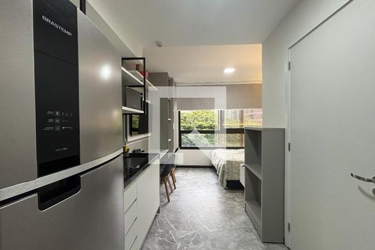 Studio de kitnet/studio para alugar com 1 quarto, 23m² em Indianópolis, São Paulo