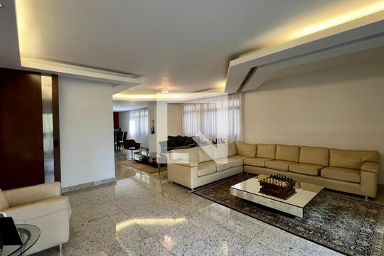 sala de apartamento para alugar com 4 quartos, 431m² em Lourdes, Belo Horizonte