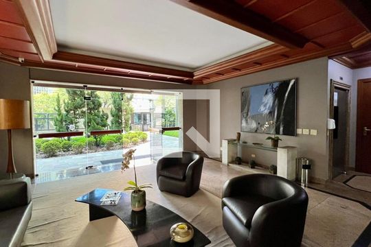 Hall de entrada de apartamento para alugar com 4 quartos, 431m² em Lourdes, Belo Horizonte