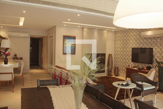 Sala 1 de apartamento para alugar com 3 quartos, 180m² em Gonzaga, Santos