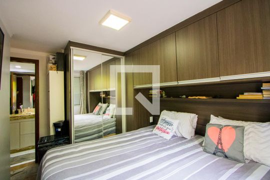 Quarto 1 - Suíte de apartamento à venda com 2 quartos, 57m² em Parque São Vicente, Santo André